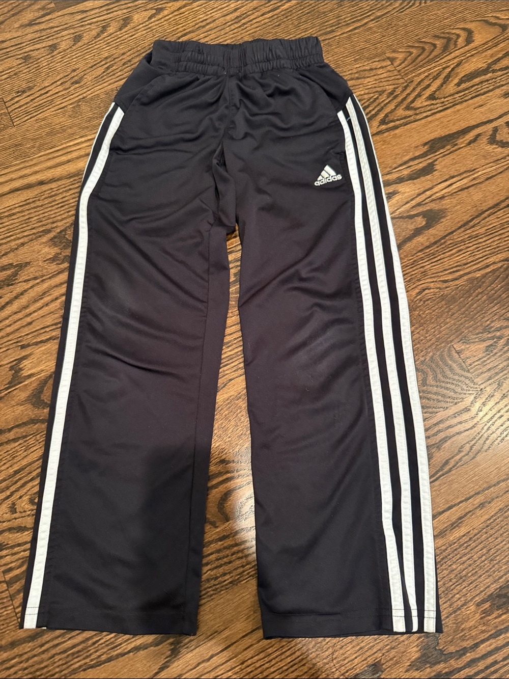 adidas Black Sweatpants with White Side Stripes